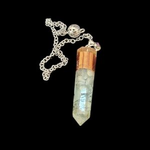 Aquamarine Orgonite Pendulum
